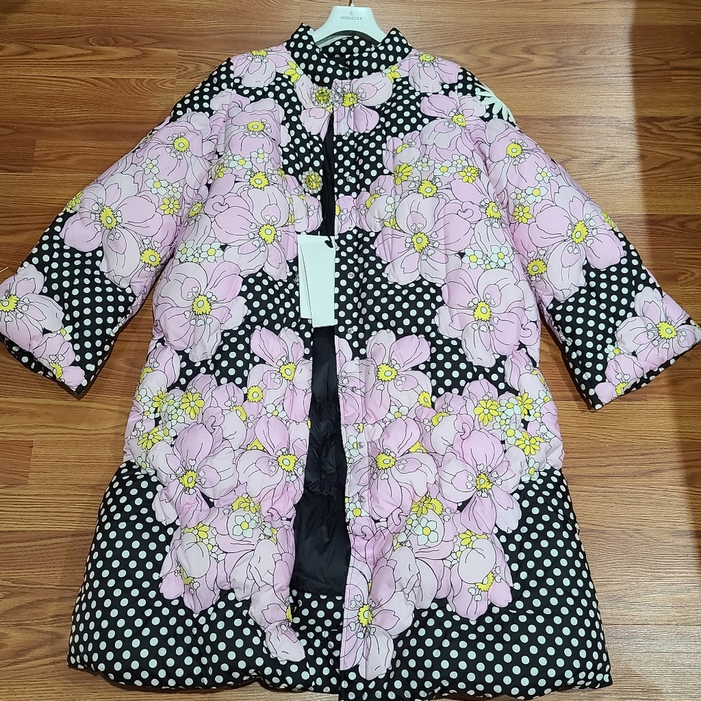 MONCLER x RICHARD QUINN Ines Giaccone Down Puffer Coat size 3 - Picture 2 of 14